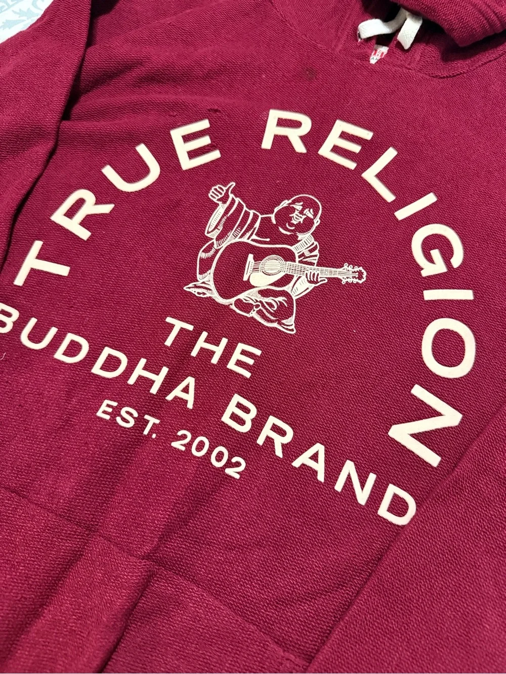 True Religion Berry Graphic Pullover Hoodie